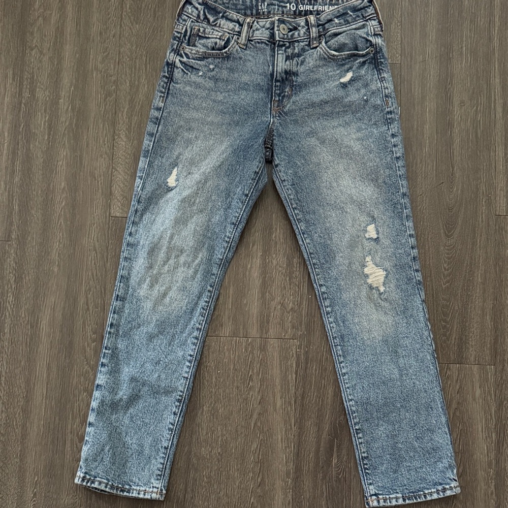 GAP Medium Blue Girlfriend Jeans